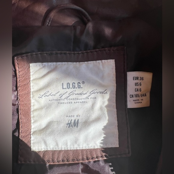 L.O.G.G. by H&M 100% Real Leather Jacket - Picture 9 of 10